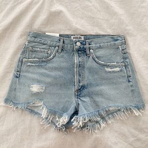 Agolde Parker Shorts in color Bitter size 24